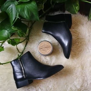 Aldo Adryssa black leather ankle boots